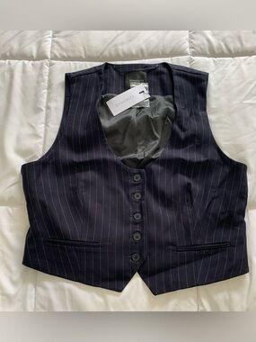 Dynamite Navy Pinstripe Vest